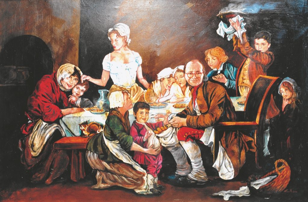 Quadro del Ristorante La Raviola Galante, Scurzolengo, Monferrato, Piemonte Quadro del Ristorante La Raviola Galante, Scurzolengo, Monferrato, Piemonte